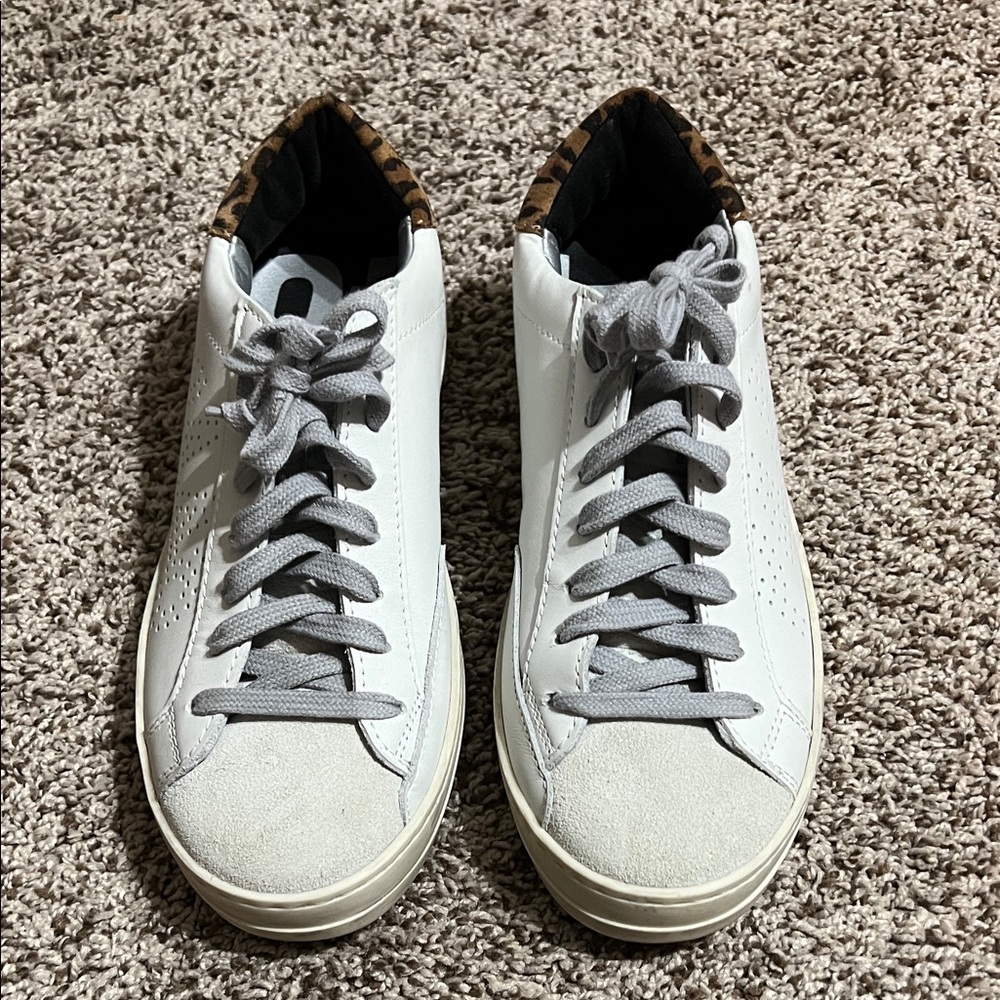 P448 White and Gray Women's Sneakers